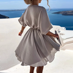 Brooklyn - Abito in Chiffon con Dettaglio Arricciato