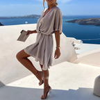 Brooklyn - Abito in Chiffon con Dettaglio Arricciato