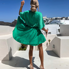 Brooklyn - Abito in Chiffon con Dettaglio Arricciato