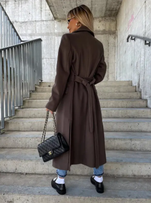 Velmora - Cappotto Lungo Invernale con Cintura