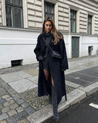 Orelisse - Cappotto in Lana dalla Linea Elegante