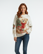 Boscheria - Maglione Natalizio con Orsetto e Albero