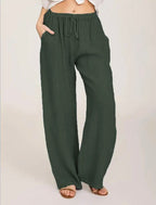 Almerina - Pantaloni Leggeri in Stile Mediterraneo