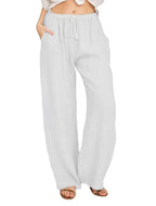 Almerina - Pantaloni Leggeri in Stile Mediterraneo