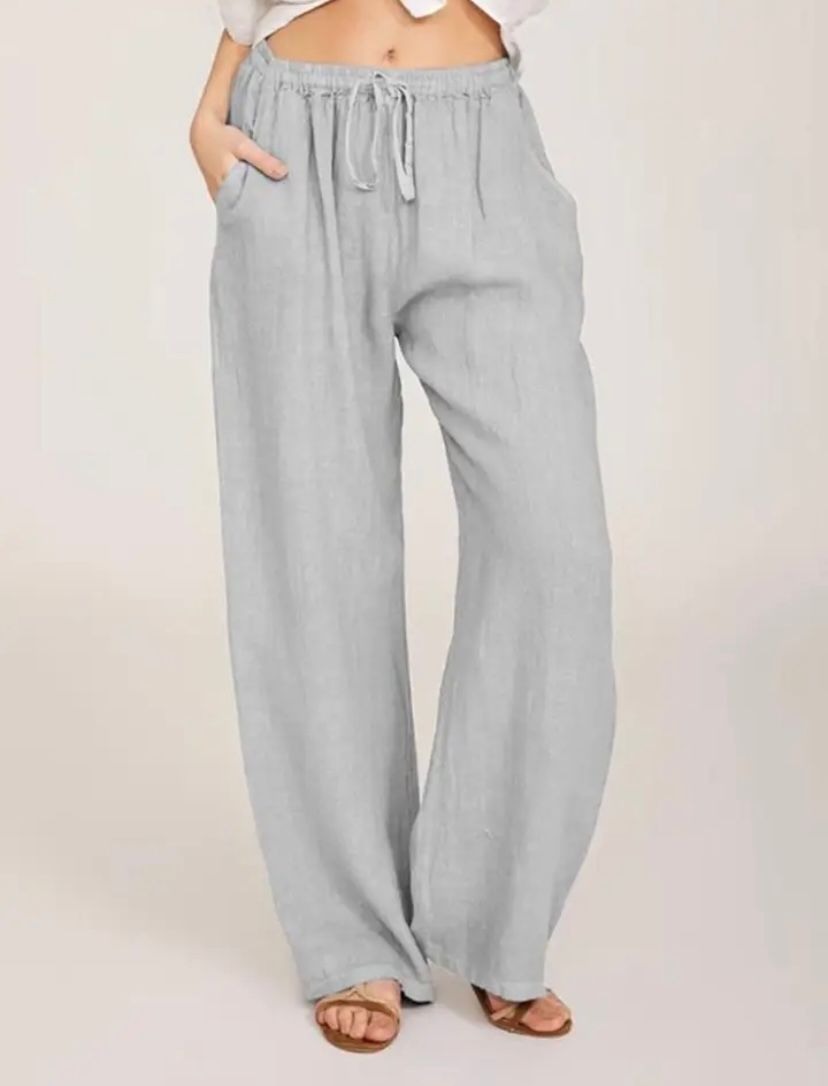 Almerina - Pantaloni Leggeri in Stile Mediterraneo