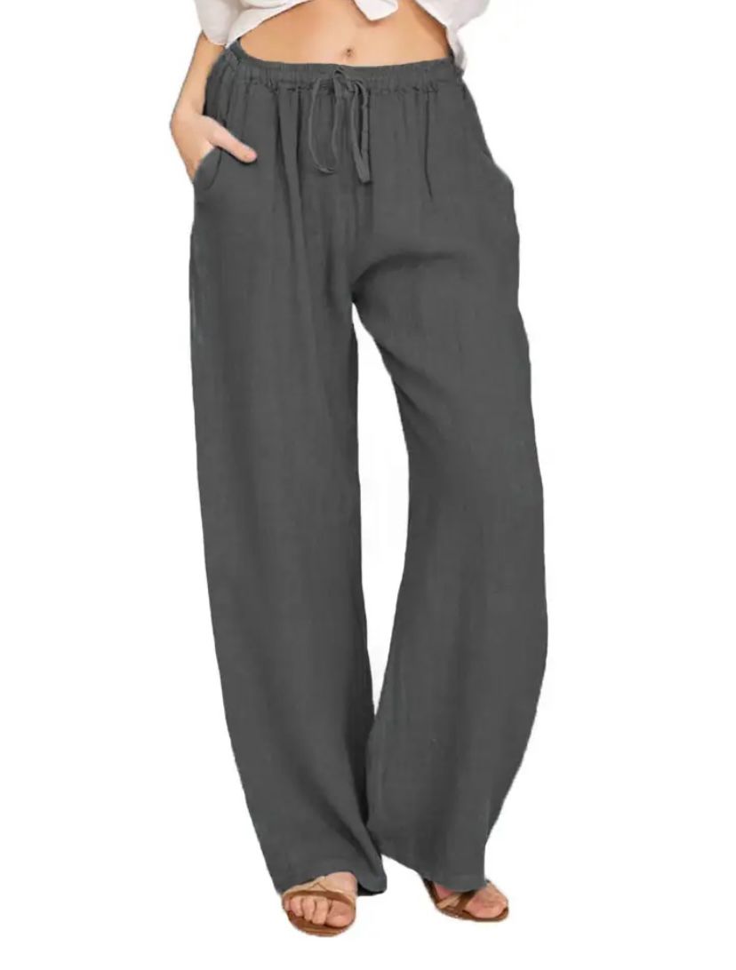 Almerina - Pantaloni Leggeri in Stile Mediterraneo