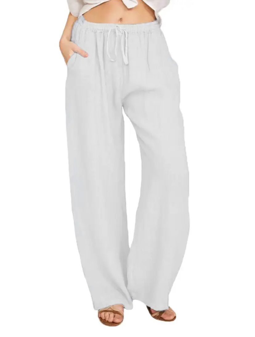 Almerina - Pantaloni Leggeri in Stile Mediterraneo