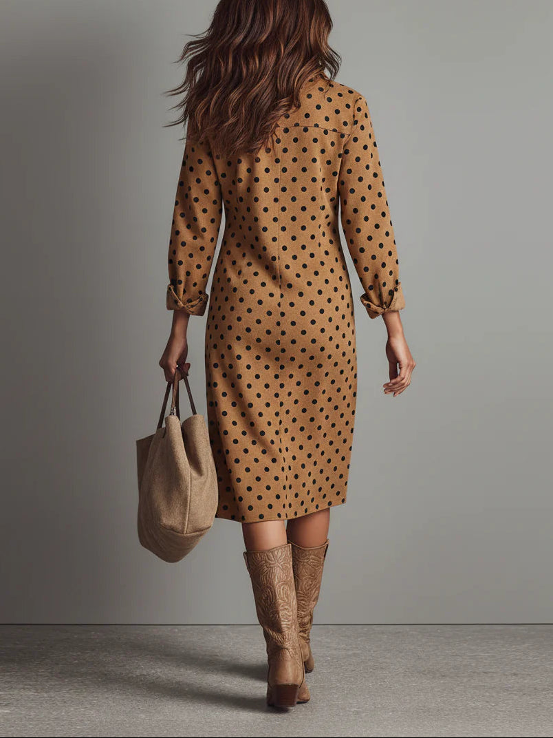 Doralice - Abito Camicia Midi a Pois