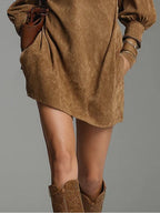 Ottavina - Abito Mini con Zip al Collo