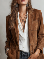 Marravie - Blazer Vintage Marrone