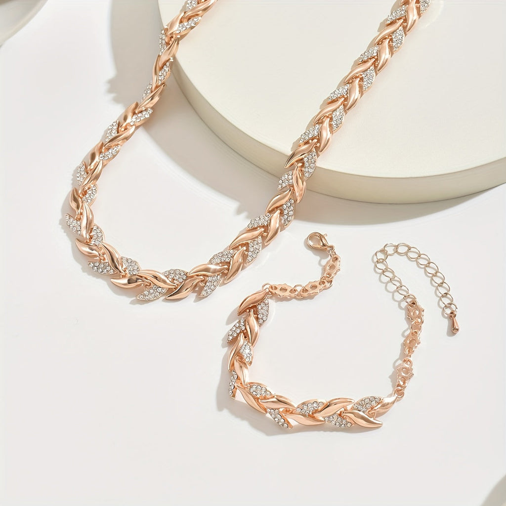 Ondina - Set Collana e Bracciale con Motivo a Coda di Pesce