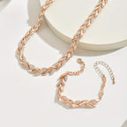 Ondina - Set Collana e Bracciale con Motivo a Coda di Pesce