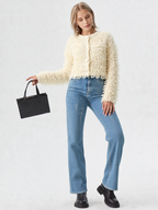 Frangeline - Cardigan in Maglia con Frange