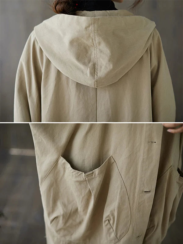Selena - Trench Coat con Cappuccio