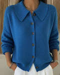 Calissene - Cardigan con Collo a Camicia