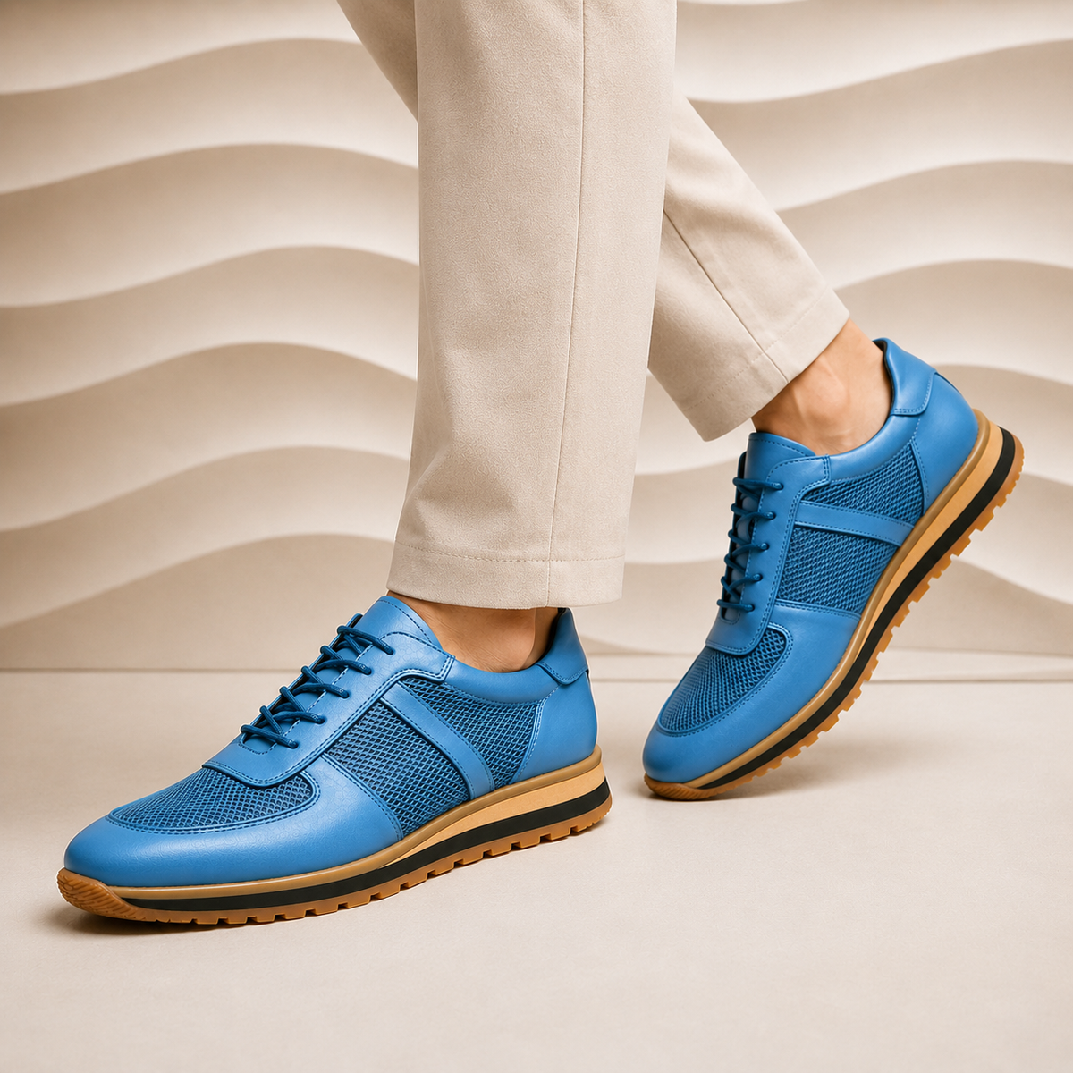 Alverio - Sneakers in Pelle Pieno Fiore