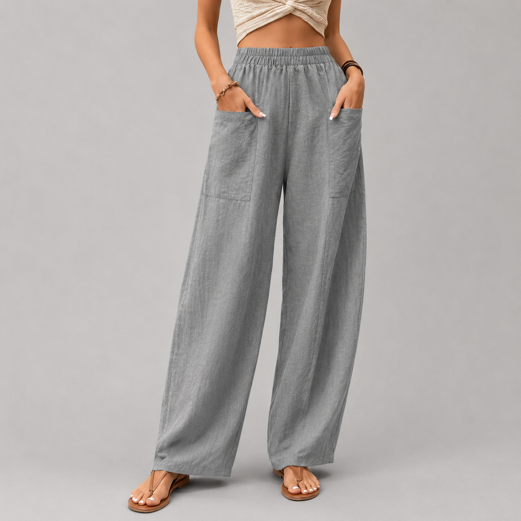 Sorelia - Pantaloni Fluidi con Tasche Statement