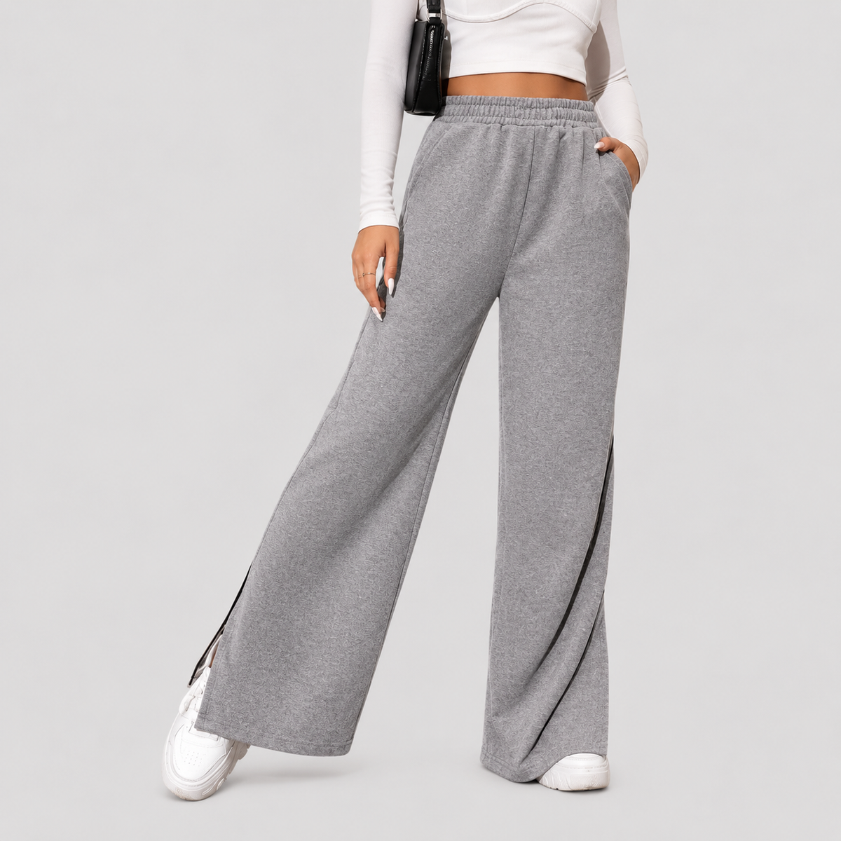 Lunessa - Pantaloni a Coste dal Comfort Morbido