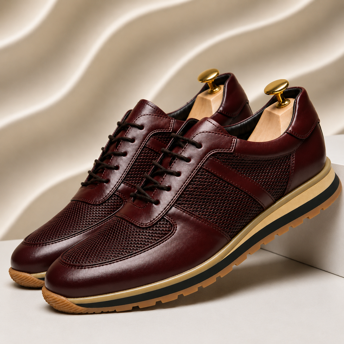 Alverio - Sneakers in Pelle Pieno Fiore