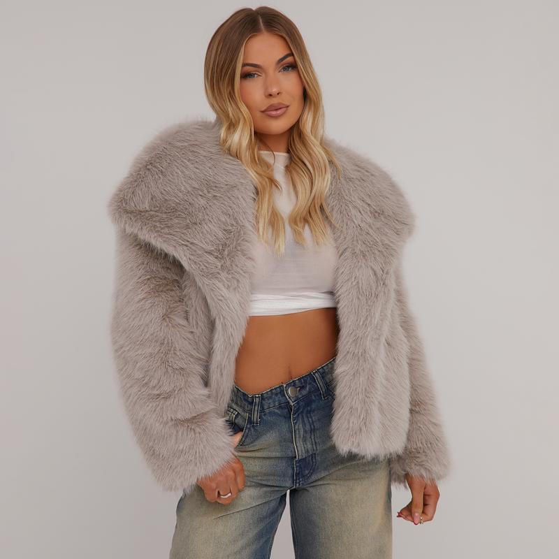 Romina - Giacca Invernale Corta con Collo Oversize