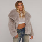 Romina - Giacca Invernale Corta con Collo Oversize