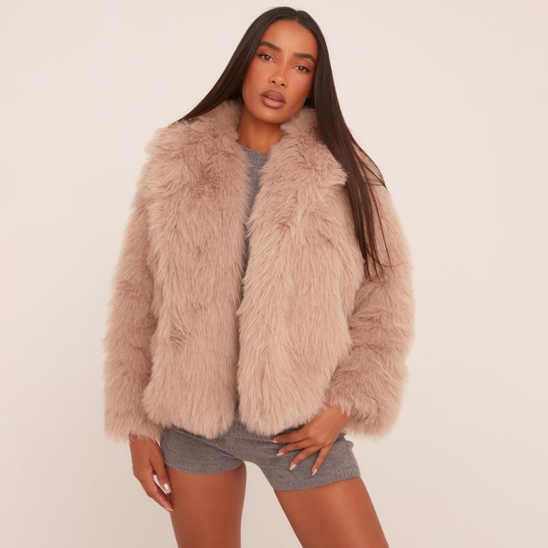 Romina - Giacca Invernale Corta con Collo Oversize