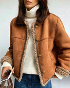 Serevina - Cappotto in Montone con Bottoni