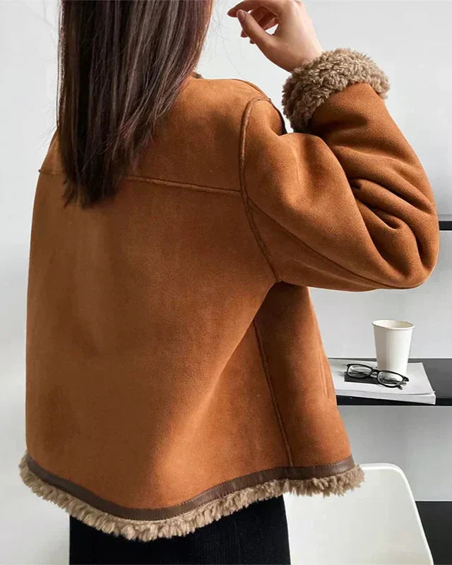 Serevina - Cappotto in Montone con Bottoni