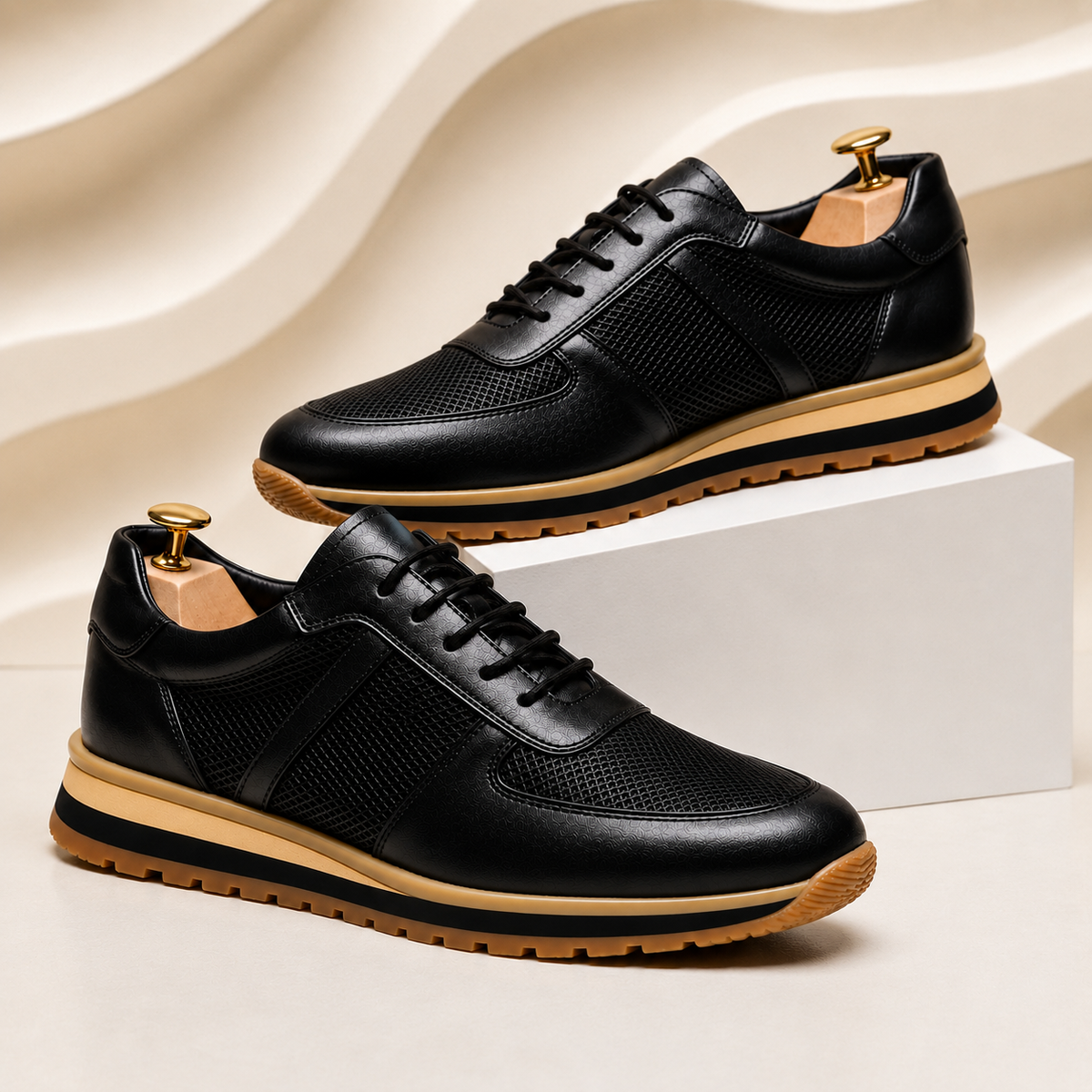Alverio - Sneakers in Pelle Pieno Fiore