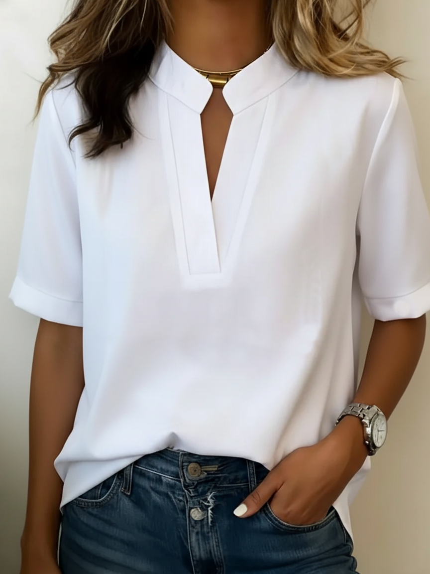 Isadora — Blusa elegante con colletto raffinato