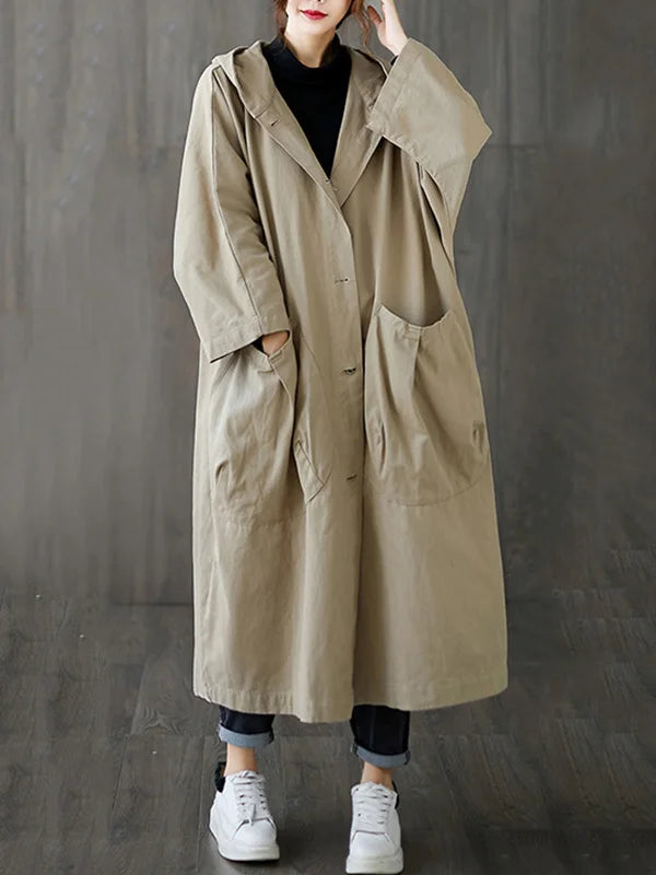 Selena - Trench Coat con Cappuccio