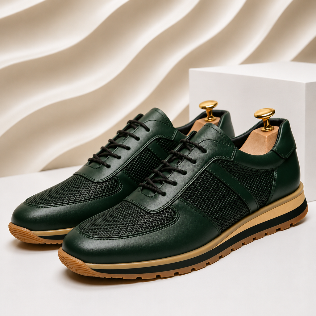 Alverio - Sneakers in Pelle Pieno Fiore