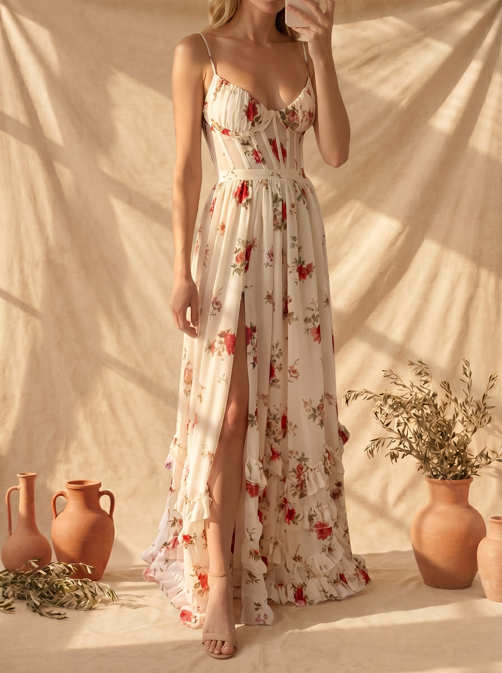 Azzurra - Abito Floreale Romantico