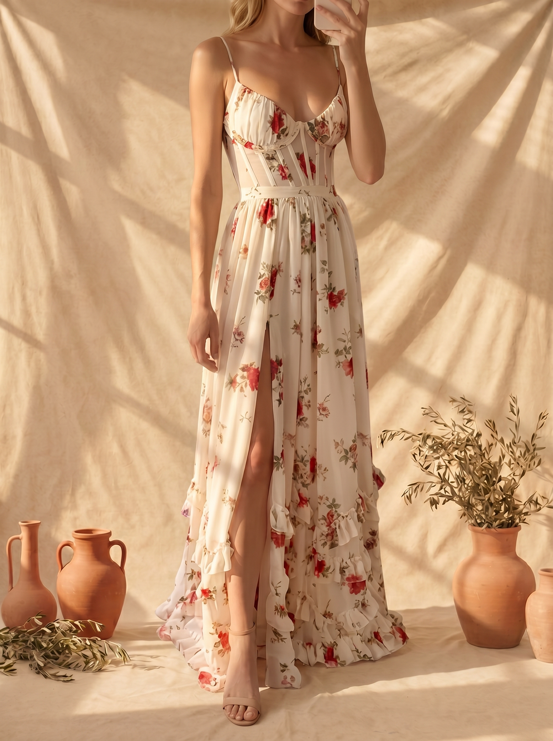 Azzurra - Abito Floreale Romantico