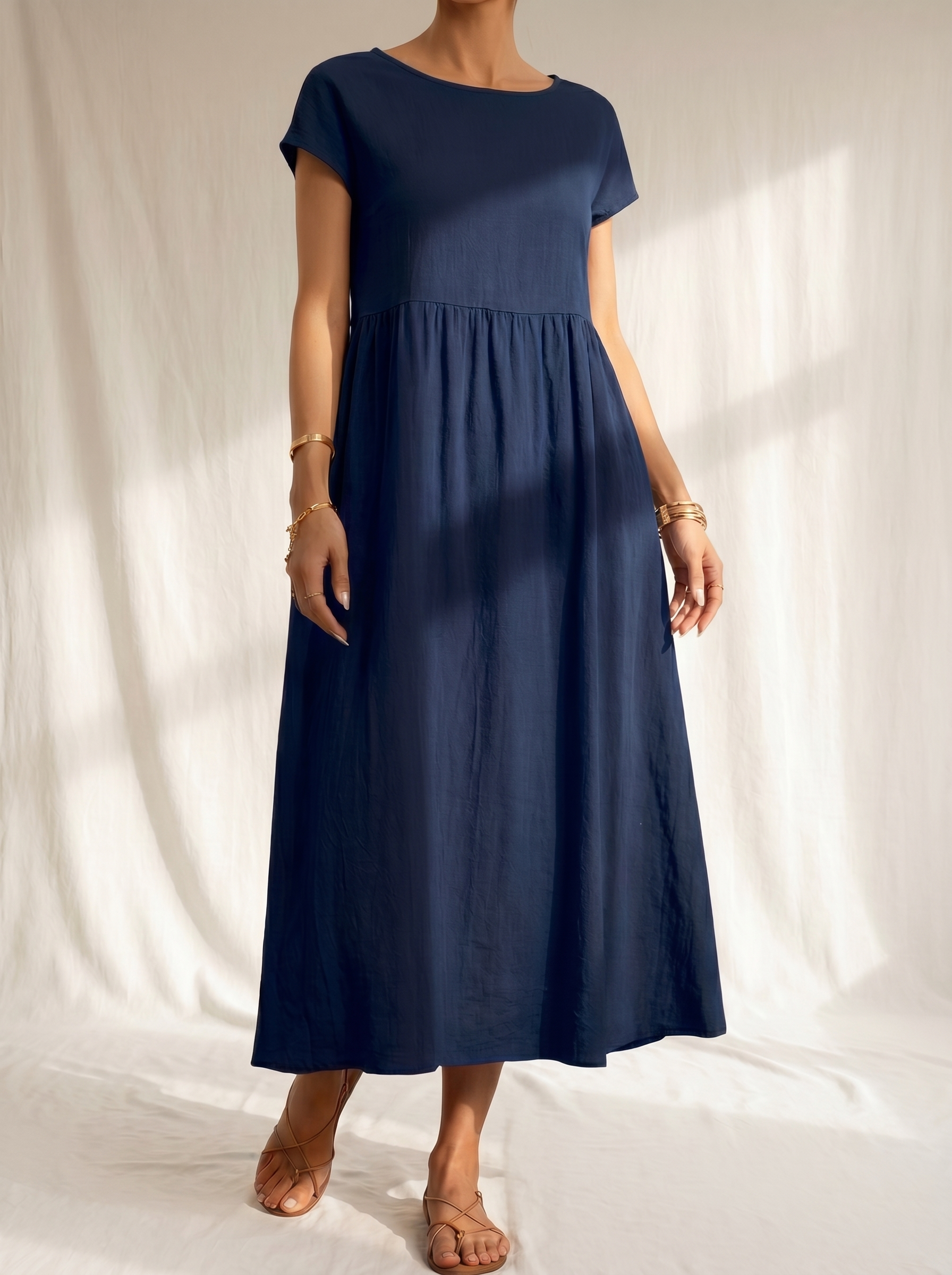 Emma | Abito midi fluido dall'eleganza senza tempo