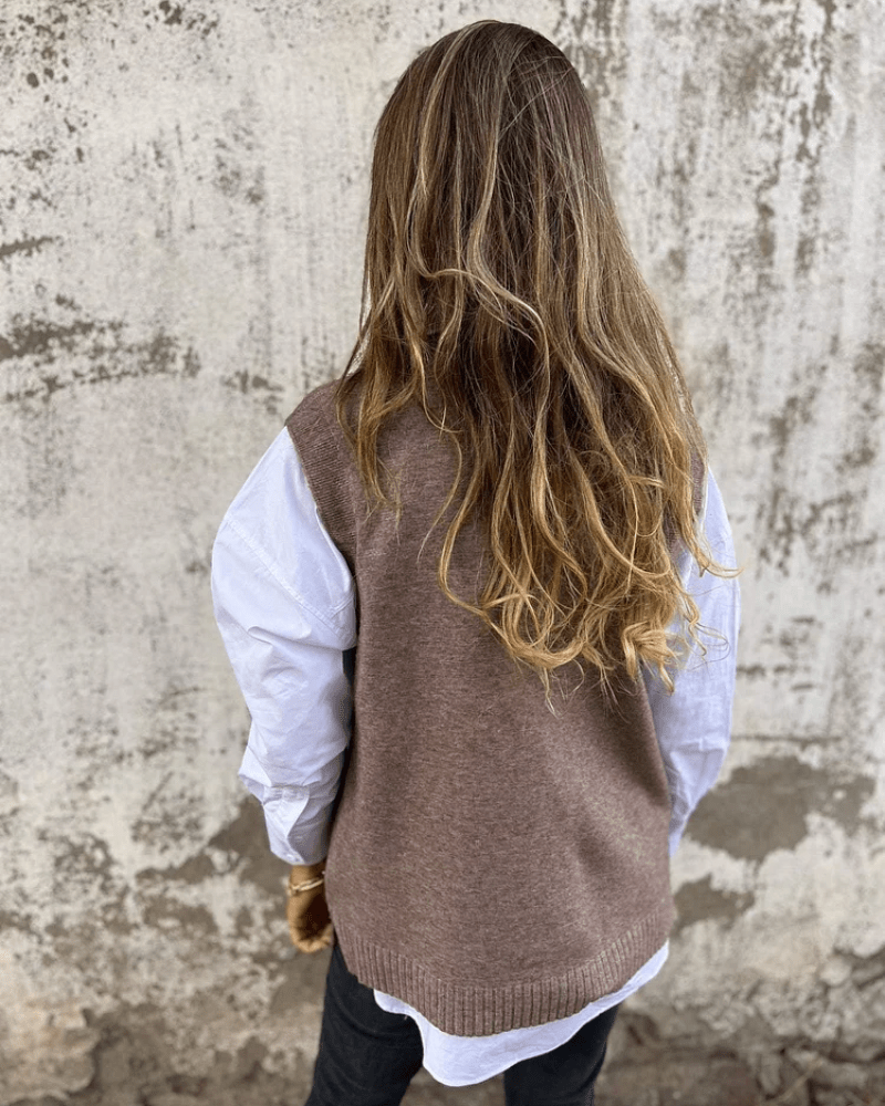 Vestrina - Gilet in Maglia da Sovrapporre