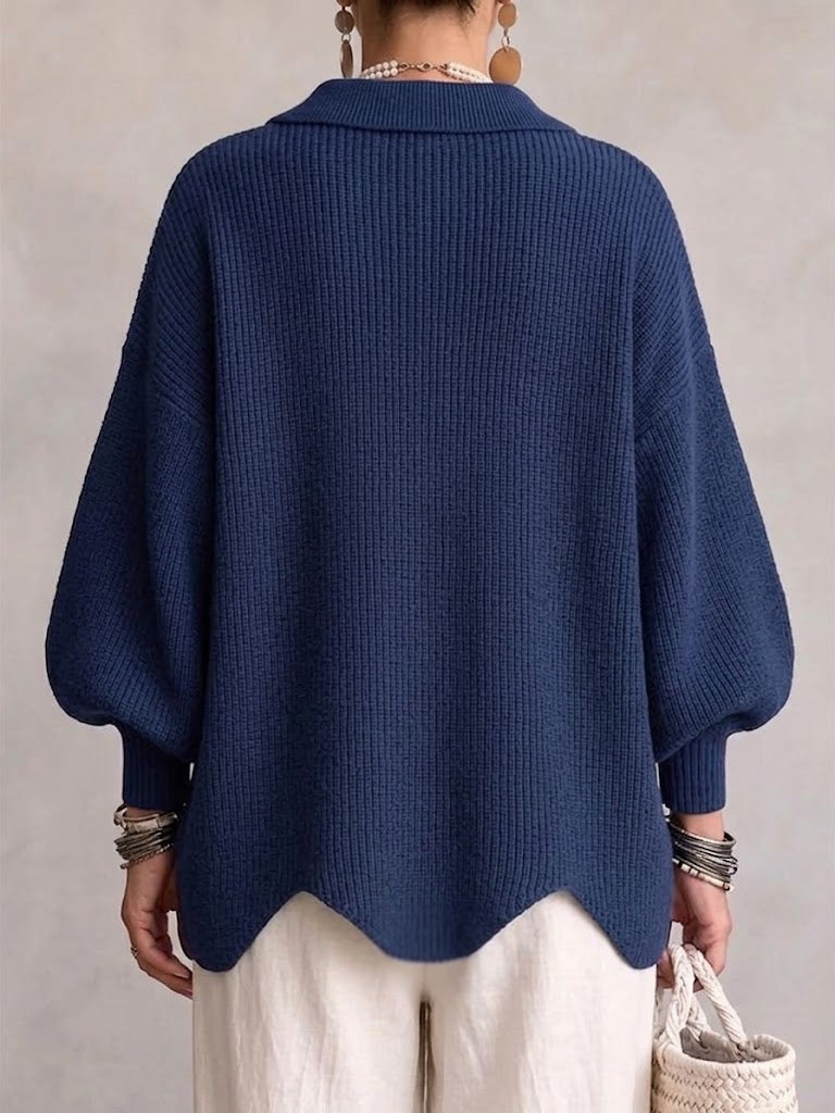 Celestina - Cardigan Oversize con Bottoni Dorati