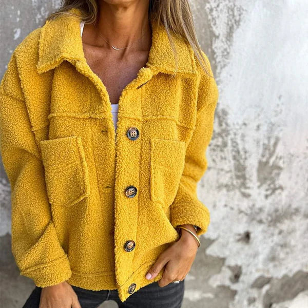 Orlisse - Cappotto Corto in Maglia con Revers