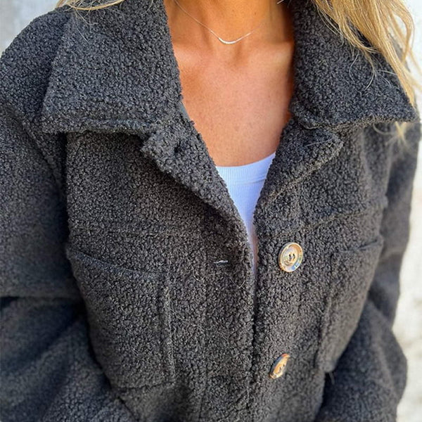 Orlisse - Cappotto Corto in Maglia con Revers